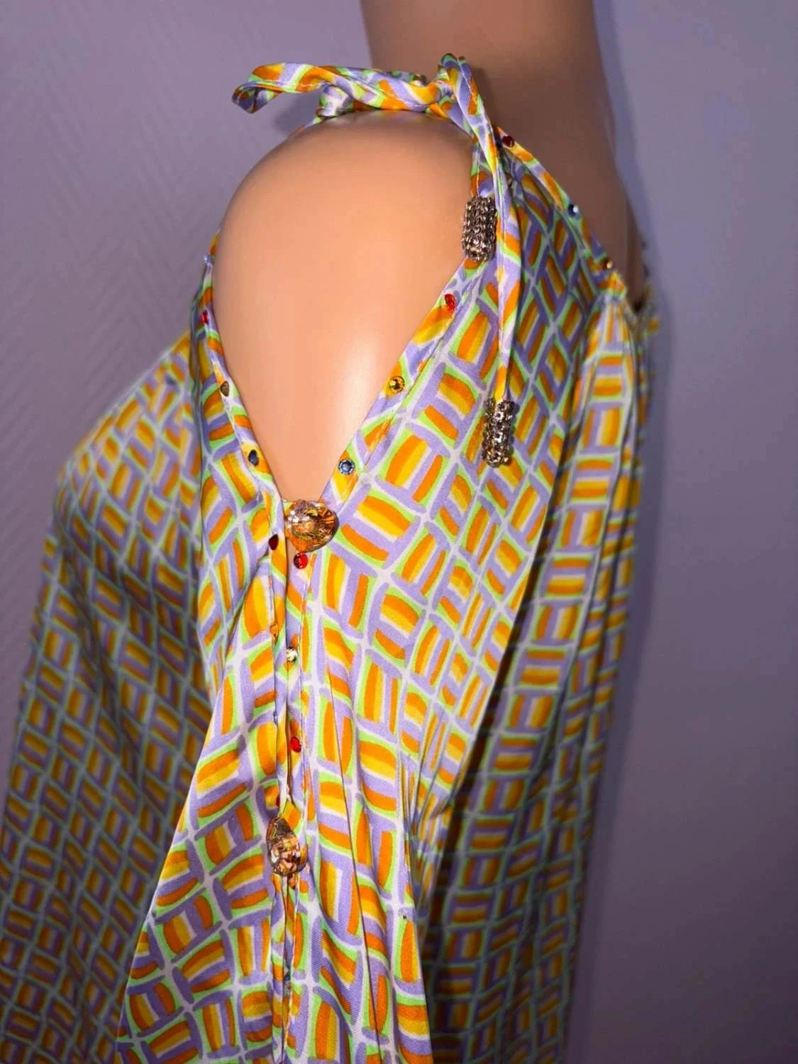 Lichte zomer blouse voor dames maat 36 met steentjes – photo 9